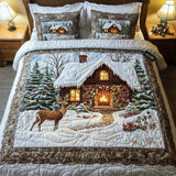 Jeu de lit matelassé de 3 pièces - Cabane Accueillante