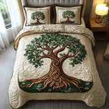 Jeu de lit matelassé de 3 pièces - Arbre de Vie
