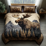 Ensemble de lit matelassé de 3 pièces - Animaux de la forêt