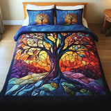 Jeu de lit matelassé de 3 pièces - Arbre de Vie