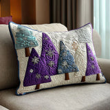 Housse de Coussin Rembourrée - Améthyste d'Hiver