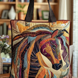 Sac Artisanal “Cheval en Mosaïque Multicolore”