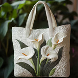 Sac à main artisanal matelassé "Concha Blanca"